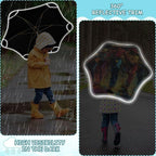 ALAZA Kids Umbrella Stick Umbrellas Cute Umbrella for Boys Girls Toddler UV/Sun Rain Windproof