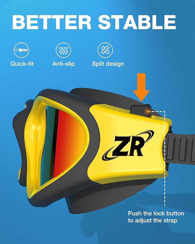 ZIONOR Swim Goggles, Upgraded G1 Polarized Swimming Goggles Anti-Fog for Adult Men Women
