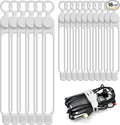 Silicone Cable Ties Cord Organizer for Cable Management, 16PCS 4.2" and 7.1" Reusable Cable Organizer Electronic Accessories for Home, Office, Kitchen, School, Travel (White)