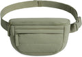 BAGSMART Fanny Packs for Women Cross Body, Lightweight Puffy Belt Bag with Multi Pockets Quilted Purse for Traveling Hiking Green