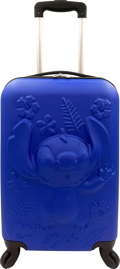 Fast Forward Kids Licensed Hard-Side 21" Spinner Luggage Lightweight Carry-on Suitcase Stitch Embossed
