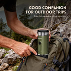 Portable Electric Espresso Machine, Self-Heating Travel Coffee Maker with 7800mAh Battery, USB-C Rechargeable, Compatible with Ground Coffee & Capsules, Maker for Camping, Office, Car