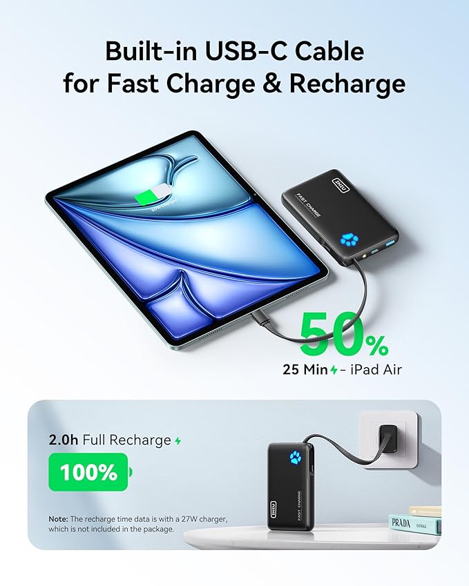 INIU 20000mAh Portable Charger + 45W Power Bank
