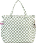 Bluboon Waterproof Beach Tote Pool Bags for Women Ladies Extra Large Carry On Bag With Wet Compartment for Weekender Travel
