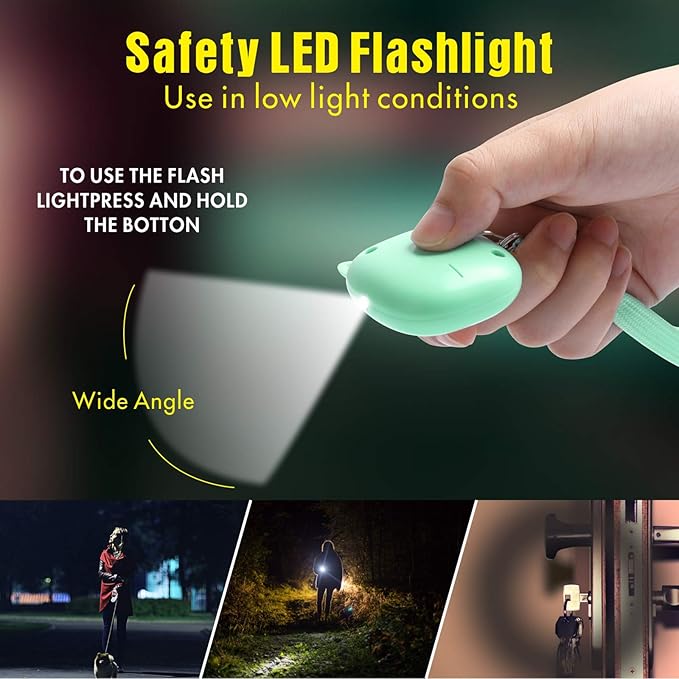 Personal Safety Alarm, VIGOROAD 5 Pack Loud 130dB Siren Emergency Panic Alarm with LED Light, Easy Pull Pin Keychain Self-Defense Security Alarm for Women, Seniors, Kids