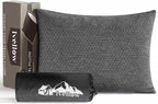 Ivellow Travel Pillow Camping Pillow for Sleeping Small Shredded Memory Foam Pillow Compressible Compact Medium Firm, Soft Breathable Cover,Supportive for Outdoor Car Backpacking Hiking Essential Gear