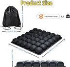 Inflatable Travel Seat Cushion with Built-in Pump - Compact Airplane Seat Cushion for Long Flights - Ergonomic Air Pad for Car, Stadium Bleachers & Desk Chair Comfort (Dark)