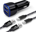 Car Charger Adapter for Samsung Galaxy A17 A16 A15 5G A14 A13 A36 A56 A55 A54 A53 A20 A21 A10E A01 A50 A11 A9 A51 A71 A32 S26 S25 S24 S23 S22 S21 S20 USB C Car Charger Plug Type C Fast Charging Cable