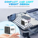 ISIX International Travel Adapter Universal Power Adapter Worldwide All in One 4 USB Perfect for European US, EU, UK, AUS,Asia 200+ Countries