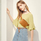 Belt Bag for Women Fanny Pack Crossbody Bags for Women Fashion Waist Packs with Adjustable Strap Gifts for Teenage Girls Women Men (Yellow)