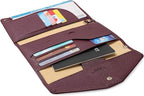 ZOPPEN Passport Holder Women Travel Wallet (Ver.5) for Women Rfid Blocking Passport Cover Case Document Organizer Wrist Strap