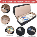 Wogarl 4PCS Weekender Bags for Women Large Overnight Weekend Travel Duffel Carry on Shoulder with Shoe Compartment Canvas Toiletry Bag for Travel Business Gym