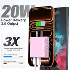 LCGENS USB C Wall Charger Block 20W, 2-Pack Dual Port PD Power Delivery Fast Type C Charging Block Plug Compatible with iPhone 13/14/15/16/17 Pro Max Plus, XS/XR/X,iPad,AirPorts,Galaxy S25/24