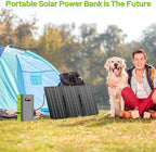 ZeroKor Portable Power Bank with AC Outlet, 65W External Battery Pack 24000mAh Portable Laptop Charger Portable Power Source Backup for Outdoor Tent Camping Home Office Smart Devices -Green
