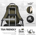LOVEVOOK Laptop Backpack for Women 15.6 inch,Cute Womens Travel Backpack Purse,Professional Laptop Computer Bag,Waterproof Work Business College Teacher Bags Carry on Backpack with USB Port,Army Green