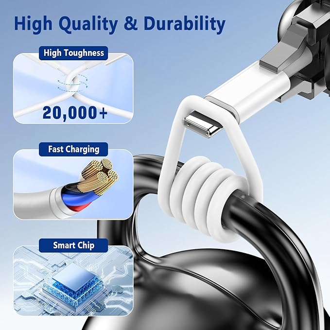 Exeric USB C to Lightning Cable 6FT 2Pack [MFi Certified] Type C iPhone Charger Cord Power Delivery iPhone Fast Charger Cable for iPhone 14 13 12 11 Pro Max Xr Xs 8 7 6 Plus