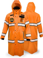 KwikSafety - Charlotte, NC - TORRENT Rain Jacket & Trench Coat ANSI OSHA Class 3 High Visibility Jacket Hi Vis Rain Gear
