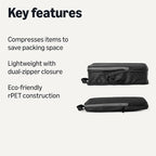 Amazon Essentials 4-Pack Ultralight Compression Packing Cubes Organizer, Black