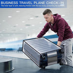 30 Inch Clear PVC Luggage Cover, Waterproof Suitcase Protector with Tag Pocket, Reusable Dustproof Travel Cover for 30” Checked Luggage