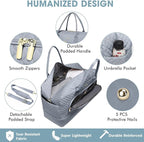 Large Women Travel Duffle Bag, Weekender Bags for Women with Shoe Compartment, Carry on Overnight Bag with Toiletry Bag, Gym Duffel Bag with Wet Pocket, Hospital Bags for Labor and Delivery