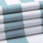 HENBAY Cotton Oversized Beach Towel - Large 70 x 35 Inch Pool Towel, Smoke Blue Striped Quick Dry Swimming Cabana Towel