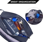 BAGSMART Toiletry Bag for Men, Travel Toiletry Organizer Dopp Kit Water-resistant Shaving Bag for Toiletries Accessories, Door Room Essentials,Navy Blue-basic