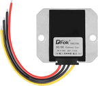DROK Boost Buck Converter 9V-36V to 12V 5A 60W Aluminium Shell Waterproof Auto Step Up Down Voltage Regulator 12V Volt Transformer for Car Audio Solar Power System LCD Television LED Display Screen