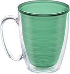 Tervis Clear & Colorful Tabletop - Bayou View Collection Made in USA Double Walled Insulated Tumbler Travel Cup Keeps Drinks Cold & Hot, 16oz Mug - 4pk, Assorted Pastels
