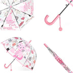 Kids Clear Umbrella for Rain Dome Bubble Umbrellas Windproof for Kids Boys and Girls