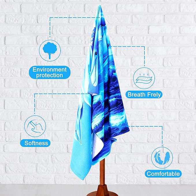 Genovega Oversized Terry Beach Towel 36 x 72 in Soft Extra Large Big Pool Swim Towels for Adults XL Clearance Big Travel Blanket Cruise Vacation Accessories Mandala Blue Essentials Lounge Chair Cover
