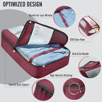 Veken 10 Set Packing Cubes for Travel Essential, Suitcase Organizer Bags in 4 Sizes, Carry-On Luggage Accessories with Large Laundry & Hanging Toiletry Bag, Must-Have for Airplane, Road Trip & Camping
