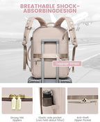 LOVEVOOK Travel Backpack for Women, 40L Carry On Backpack for Airplanes, Personal Item Bag for Airlines Fits 17 inch Laptop, TSA Approved Luggage with 3 Packing Cubes,Waterproof Weekender Gym Backpack