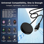 USB C Samsung Watch Charger Fast Charging for Samsung Galaxy Watch 8/8 Classic/7/6 Classic/6/5 Pro/5/4/4 Classic/3/Active 2/Active 1, Magnetic Wireless Galaxy Charger Pad with 3FT Type C Cable Cord