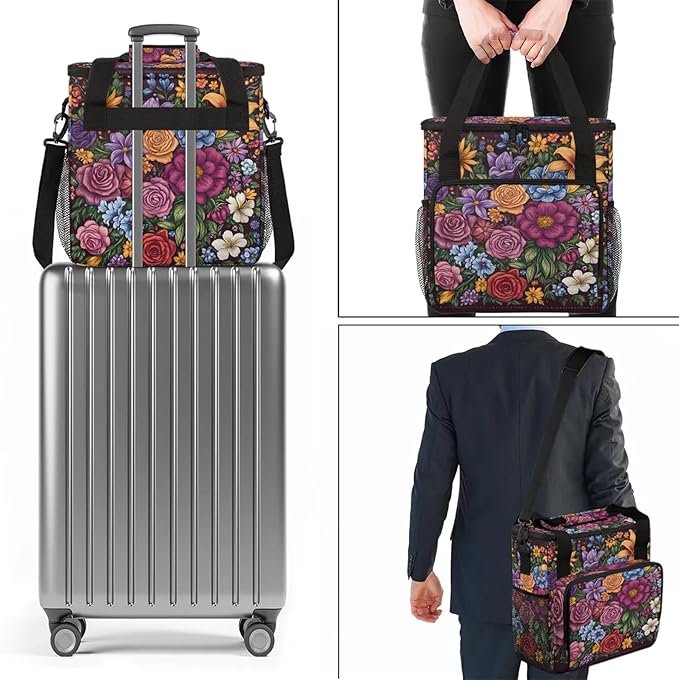 Coffee Maker Travel Bag Compatible with Keurig K-Mini, K-Mini Plus or Other Accessories, Portable Coffee Maker Case with Shoulder Strap for Travel (Bag Only)