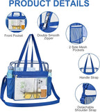 USPECLARE Clear Bag for Stadium Events,Transparent Bag for Work Sports Games Concerts Travel Gym