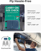 BAGSMART Carry on Luggage 22x14x9 Airline Approved with TSA Lock, 100% Polycarbonate Hardside Suitcase with Spinner Wheels, Royal Blue