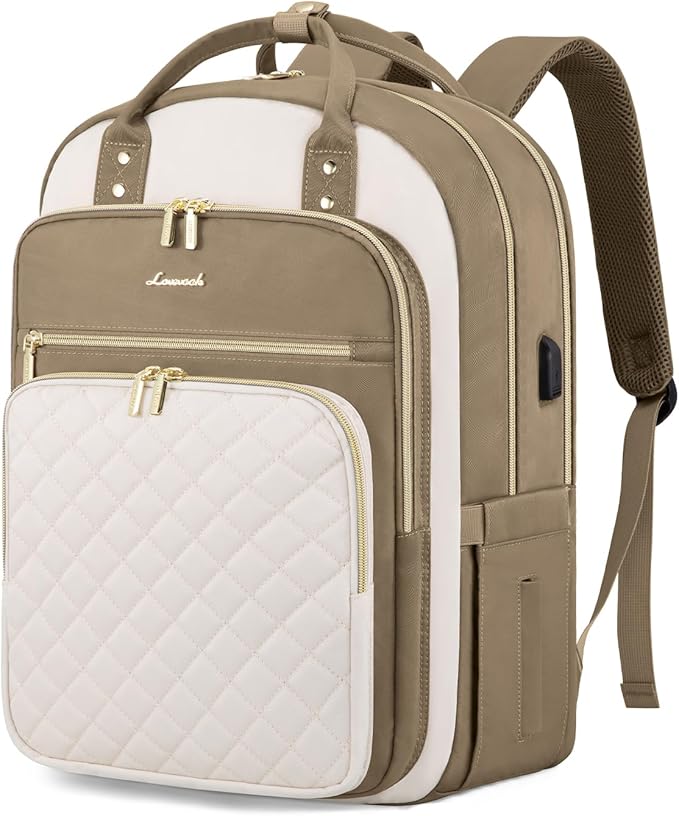 LOVEVOOK Laptop Backpack for Women with Separate Laptop Compartment, 15.6" Water Resistant Lightweight Daypacks for College Travel Work Business, Nurse Teacher Computer Bags