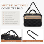 Laptop Bag for Women 15.6Inch Work Tote Computer Briefcase Waterproof Handbag Shoulder Teacher Office Crossbody Purse