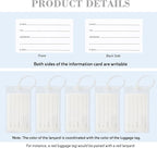 30 Pack Luggage Tags for Suitcases, Airplane Travel Essentials for Flying, International Travel Must Haves, and Luggage Accessories by Sodsay