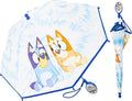 Bluey Umbrella for Toddlers and Kids, Waterproof and Bingo Canopy, Character Handle, Wrist Strap, 29 Inch