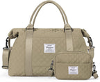 HYC00 Travel Duffel Bag,Carry-on Overnight Weekender Bags for Women,Sports Tote Gym Bag with Wet Pocket