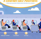 Airplane Foot Hammock,Airplane Footrest,Desk Feet Hammock to Relax Your Feet,Portable Foot Hanger for Airplane Travel Accessory for Long Trip w/Memory Foam&Hardboard,Ideal for Pain and Swelling Relief