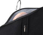 Univivi Garment Bags Suit Covers for Storage, 40-inch Hanging Clothing Bags with Clear Window and ID Card Holder for Suits, Jackets, Skirts (5 Pack)
