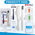 Suclain 48 Sets Hygiene Kits for Homeless in Bulk Homeless Basic Toiletry Kits Care Package Supplies Individually Packed for Men Women Travel Charity Hotel Business