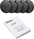 Konohan 5 Packs Smart Tracker Tag Item Finder Portable GPS Tracking Mobile Tracking Anti Loss Smart Device Key Finder Locator with Sound for Bags Wallets Backpacks Pets Keys Luggage(Classic)