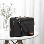 MOSISO 360 Protective Laptop Shoulder Bag,13 inch Computer Bags Compatible with MacBook Neo 13 inch 2026/Air M5 M4 M3 M2 M1/Pro 13 2026-2016,Side Open Messenger Bag with 4 Zipper Pockets, Black