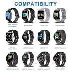 Vancle 2 Pack VeryFit Smartwatch Charger Cable, Magnetic USB Charging Cable for Veryfit Smart Watch ID205L, ID205U, IDW28, ID207, IDW13, IDW15, IDW19, ID208 Plus, ID208BT, ID206 and More