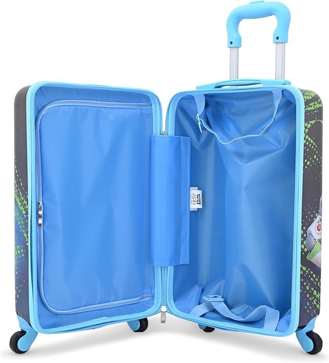 Disney Toy Story 20" Hardshell Luggage - Woody Buzz Cute & Durable Hard-side Suitcase for Travel with Spinner Wheels 20"x12"x8"