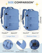 coofay Large Travel Backpack For Women Men Airline Approved Carry On Backpack Flight Approved Waterproof Sports Luggage Backpack Casual Daypack Small Hiking Backpacks