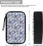 White Flowers Travel Cord Organizer Case Cord Organizer Travel Large Storage Bag holds Phone Power Bank SD Card Tech Accessory Electronic Accessories Carry Case
